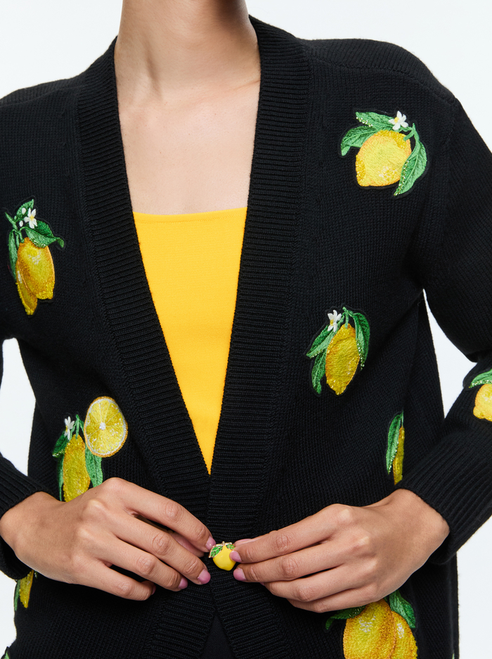 BRADFORD CARDIGAN - LEMON TREE image 3 - Alice And Olivia