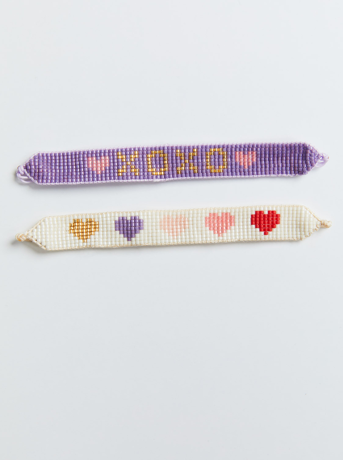 A+O X BIG FEELINGS BRACELET PACK - XOXO HEART - Alice And Olivia
