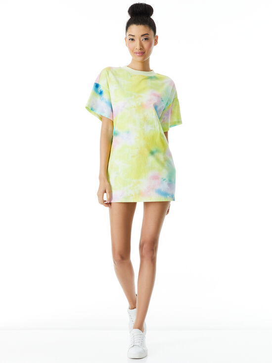 open lace back dress Tye Dye Shirt Dress – Closet On The Ave main image 0
