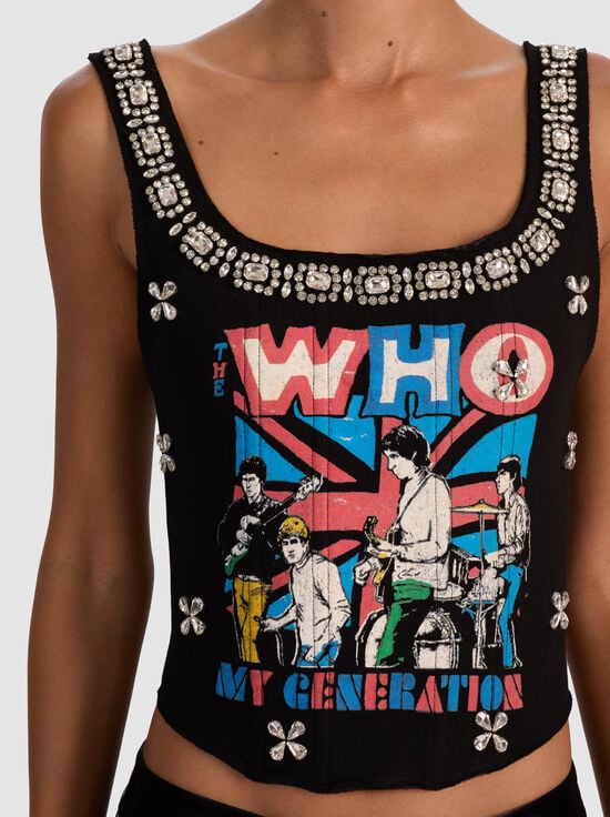 THE WHO-BRESLIN BAND TEE CORSET