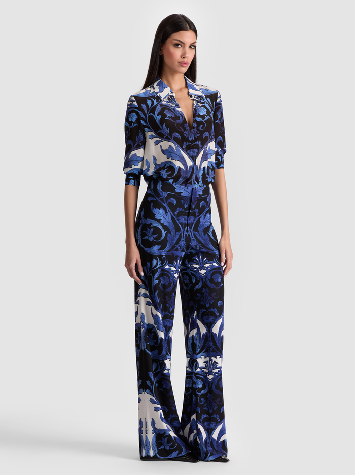 WILLA SILK BLOUSE - REGAL RETREAT image 4 - Alice And Olivia