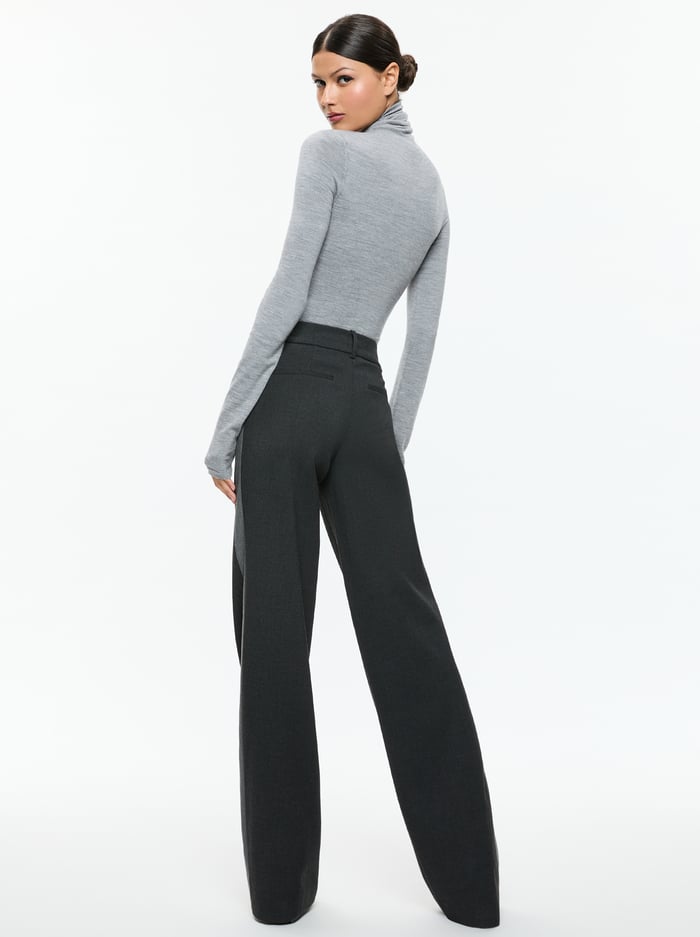 MAL PANT - CHARCOAL GREY MELANGE image 2 - Alice And Olivia