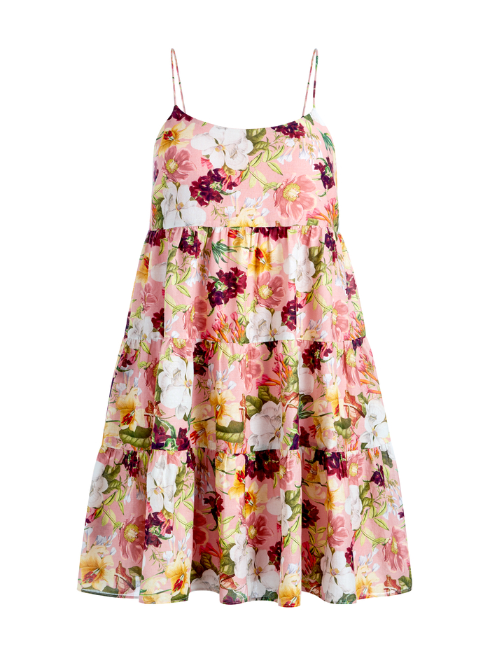 COLLEEN BABYDOLL MINI DRESS - JUNIPER FLORAL ROSE image 5 - Alice And Olivia