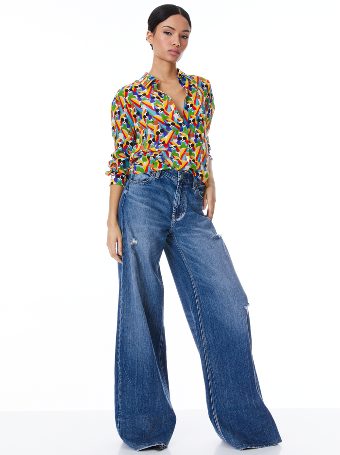 WILLA SILK BLOUSE - MOD STACE image 2 - ALICE + OLIVIA