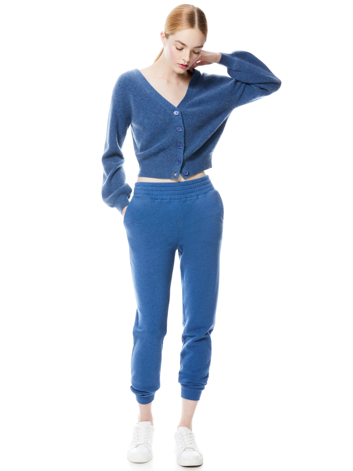 DEE OFF THE SHOULDER CARDIGAN + NYC SLIM JOGGER -