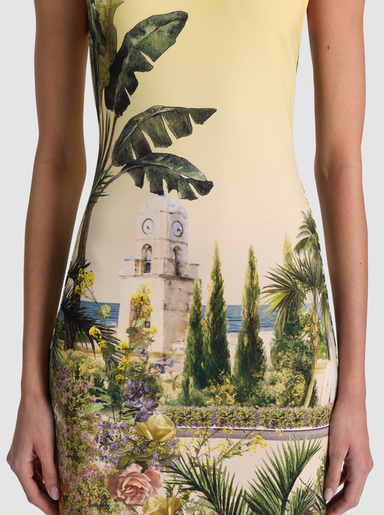 PURE PARADISE-WYNELL STACEFACE FITTED MINI DRESS