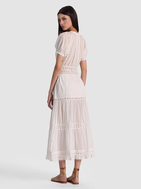 OFF WHITE-KATHRYN MIDI SHIRT DRESS