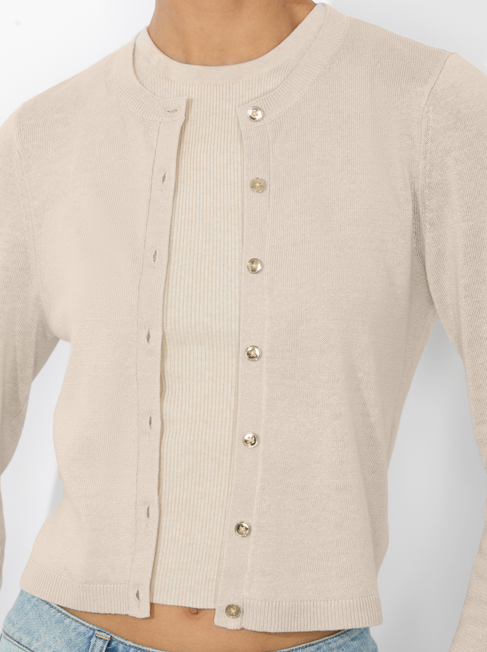 MABEL CARDIGAN - OATMEAL image 3 - Alice And Olivia