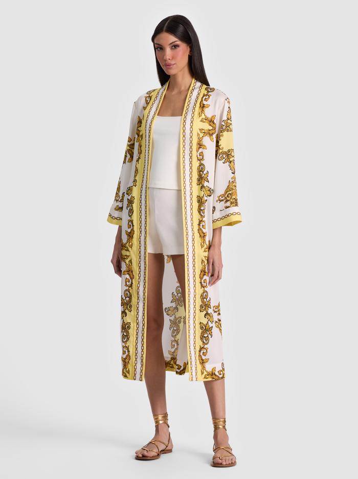 LYNN PRINTED ROBE - GOLDEN COAST - ALICE + OLIVIA