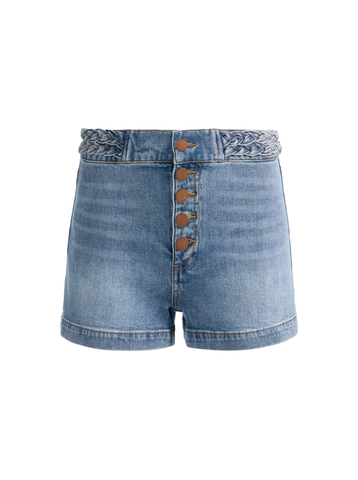 LULA DENIM SHORT - BROOKLYN BLUE image 5 - ALICE + OLIVIA