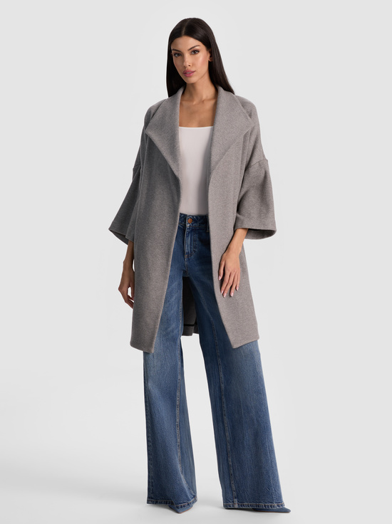 STORM GREY-HESTER OPEN FRONT COAT