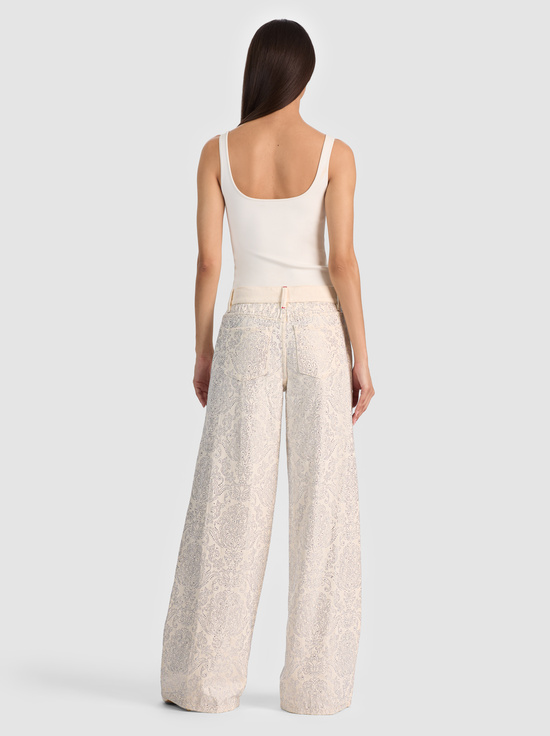 OFF WHITE/MULTI-AMAZING EMBELLISHED JEAN