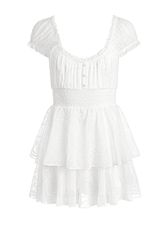 OFF WHITE-GRACIE RUFFLE ROMPER
