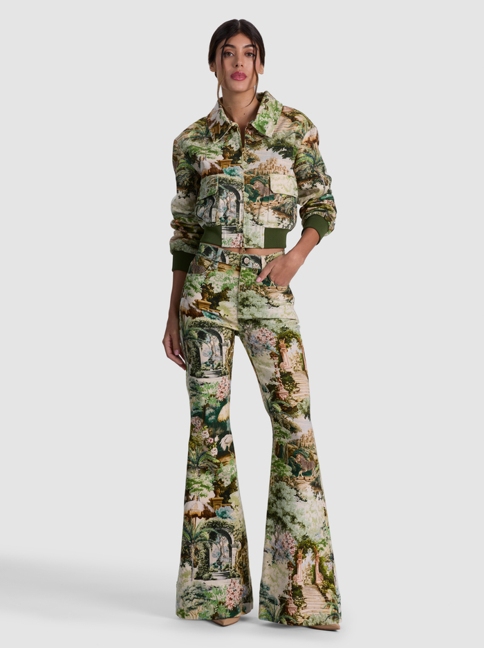 WILLARD DENIM AVIATOR JACKET - TERRAIN LG image 5 - ALICE + OLIVIA