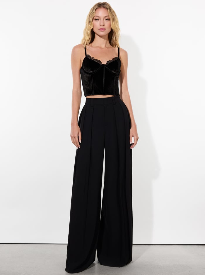 DENNA VELVET CORSET - BLACK image 4 - Alice And Olivia