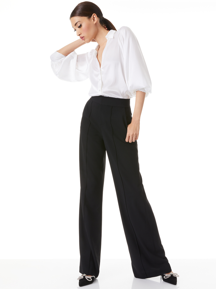 COSIMA BUTTON DOWN BLOUSE - OFF WHITE image 4 - Alice And Olivia