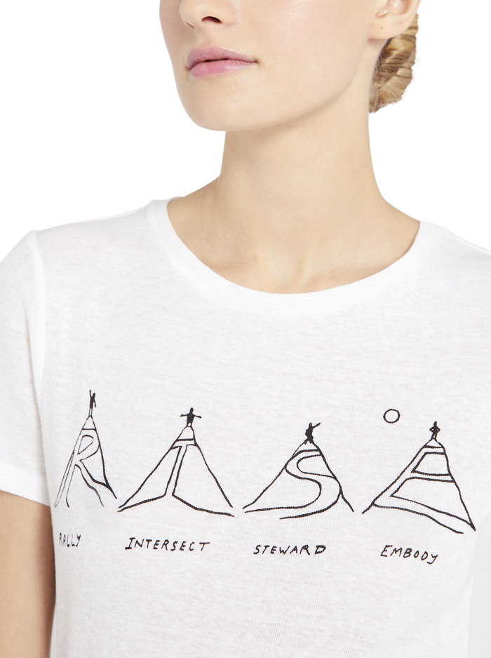 CINDY RISE TEE - RISE image 3 - Alice And Olivia