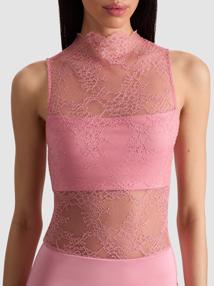 NICHOL LACE MAXI DRESS - DUSTY ROSE image 1 - Alice And Olivia