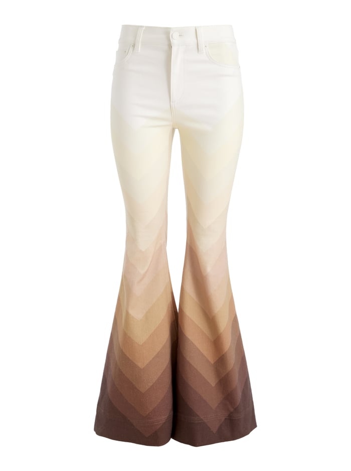 A+O X BRONCO SB BELL JEAN - CHEVRON NEUTRAL image 5 - Alice And Olivia