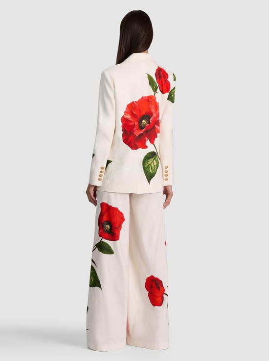 SUMMER POPPY-ELNA SLIM LONG BLAZER