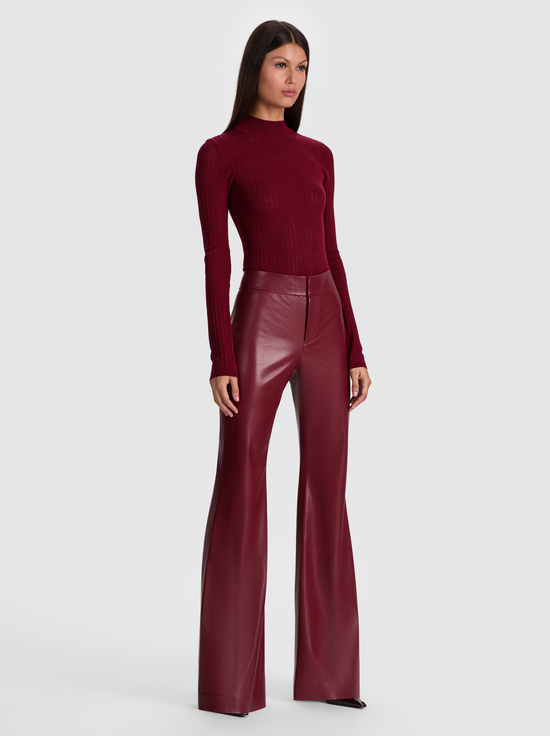 OXBLOOD-ANDREW VEGAN PANT