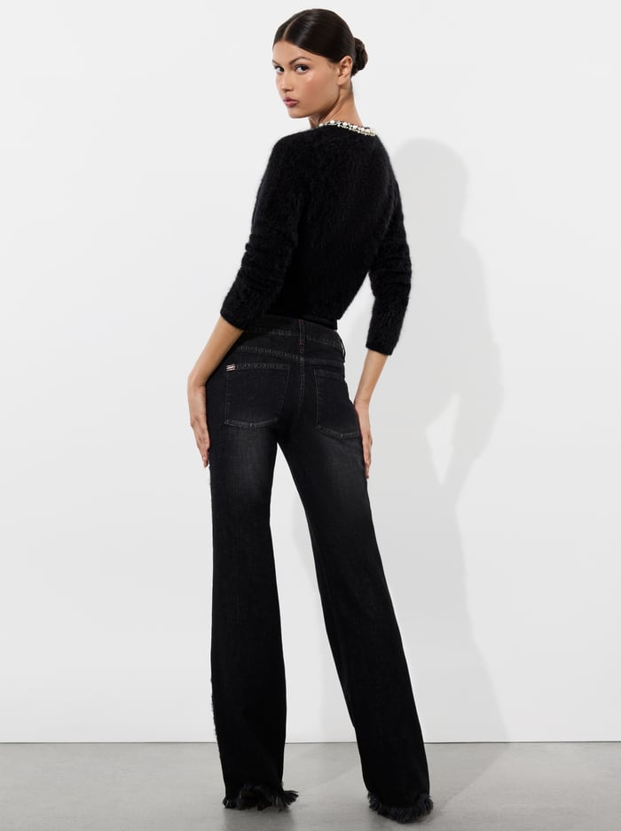 DOLLIE CASHMERE CARDIGAN - BLACK image 2 - Alice And Olivia