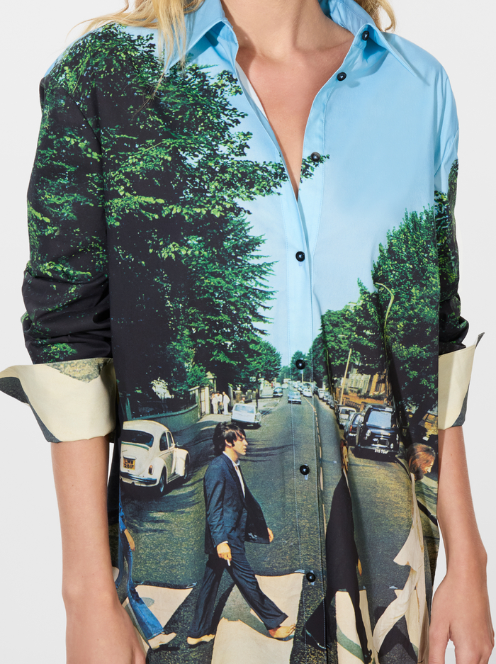 A+O X THE BEATLES FINELY BUTTON DOWN - ABBEY ROAD image 4 - Alice And Olivia