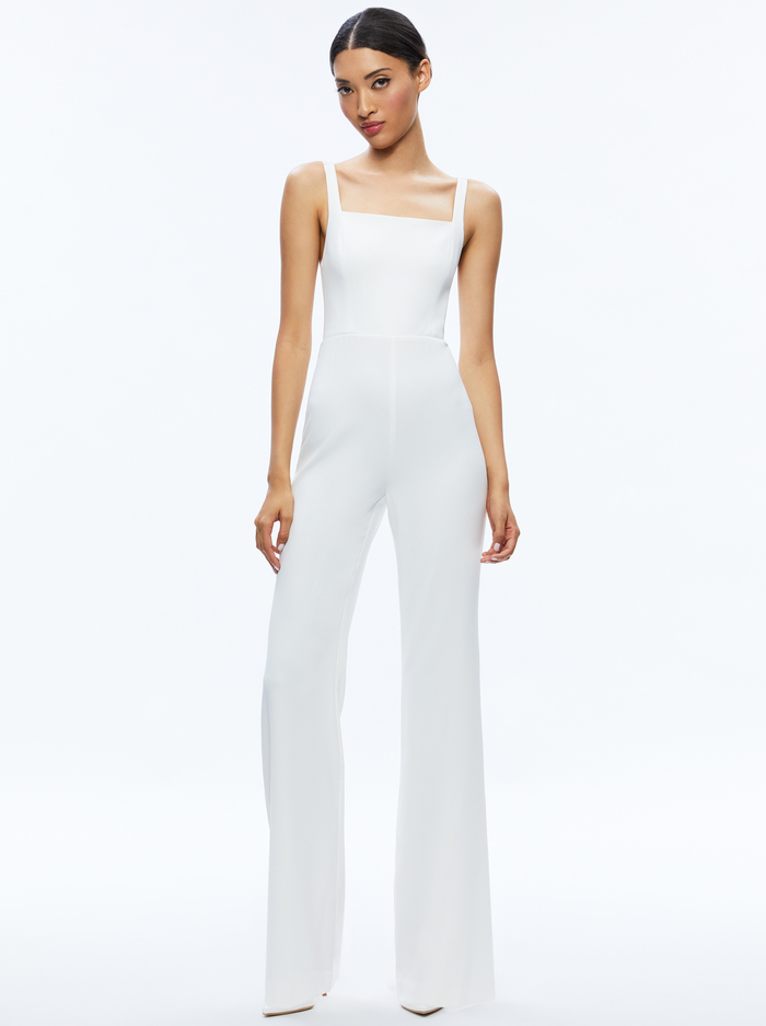 NOVA CAPE JUMPSUIT - ECRU image 2 - Alice And Olivia