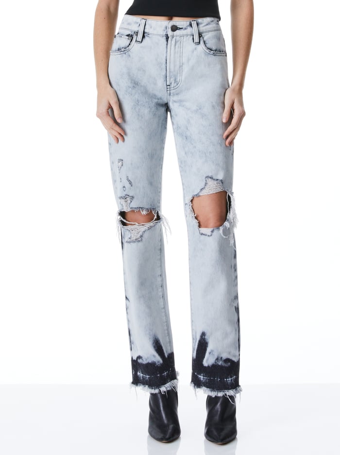 GENEVIEVE BAGGY JEAN - TIE DYE - Alice And Olivia