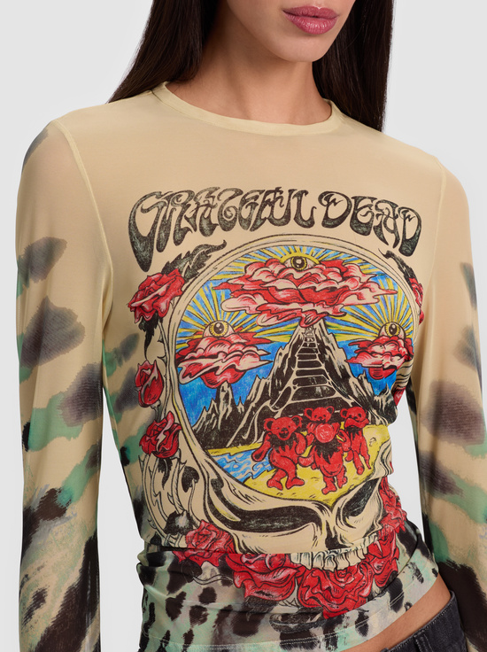 AMPLIFY TIE DYE-A+O X GRATEFUL DEAD DELAINA TOP