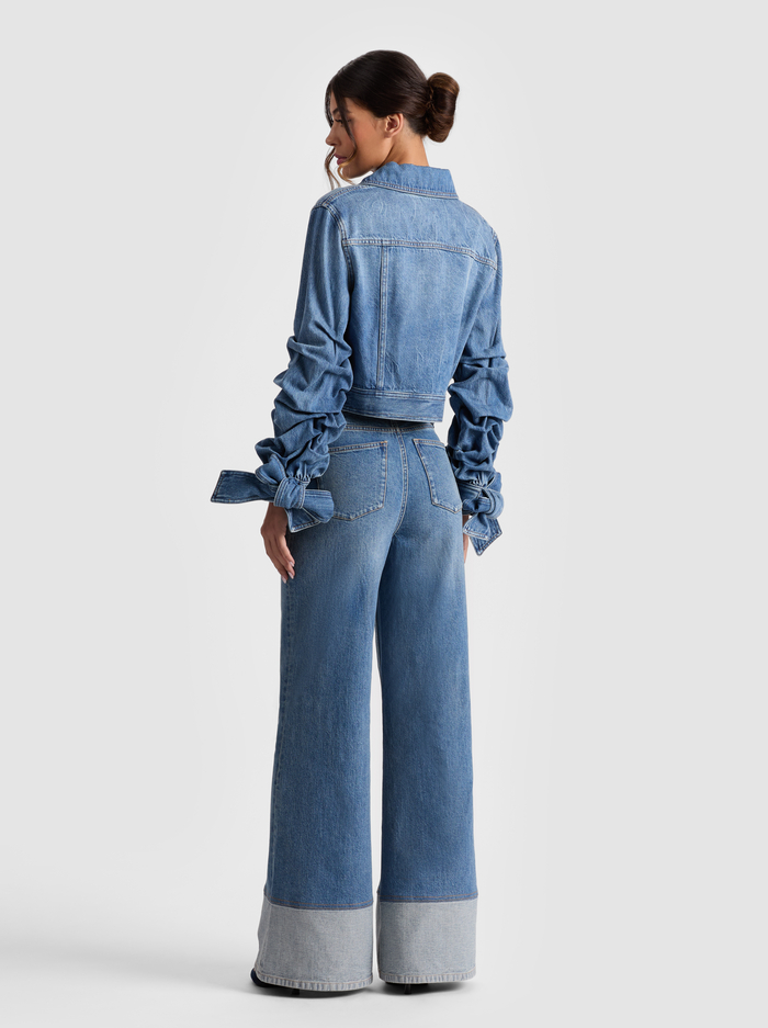 TIFF DENIM JACKET - AMI BLUE image 2 - Alice And Olivia