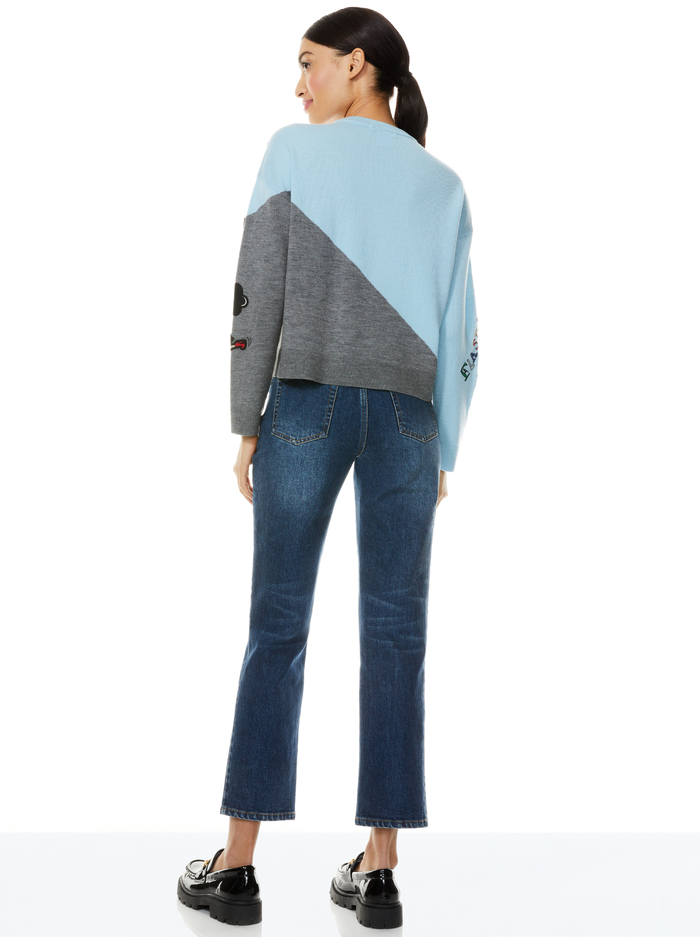 GLEESON EMBELLISHED PULLOVER - MULTI image 1 - ALICE + OLIVIA