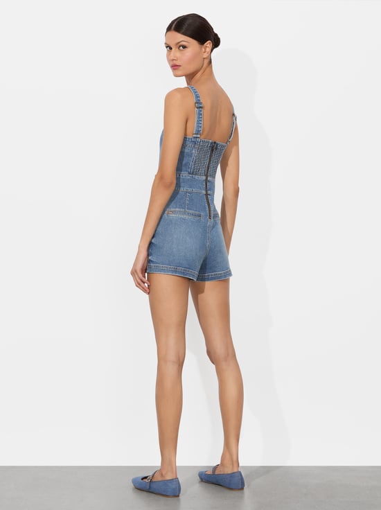 LIVIA VINTAGE BLUE-VITA DENIM ROMPER