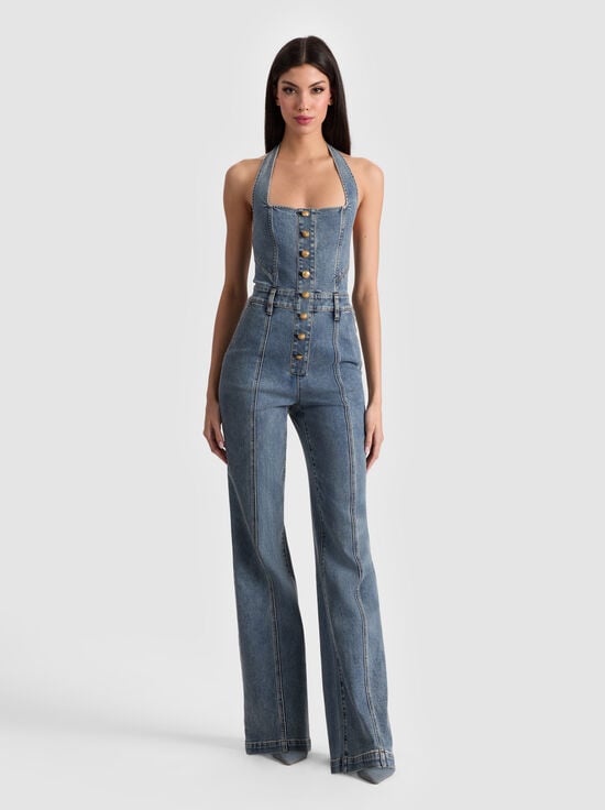 ALBERTINE BLUE-PENNIE DENIM JUMPSUIT