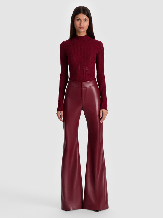 OXBLOOD-ANDREW VEGAN PANT