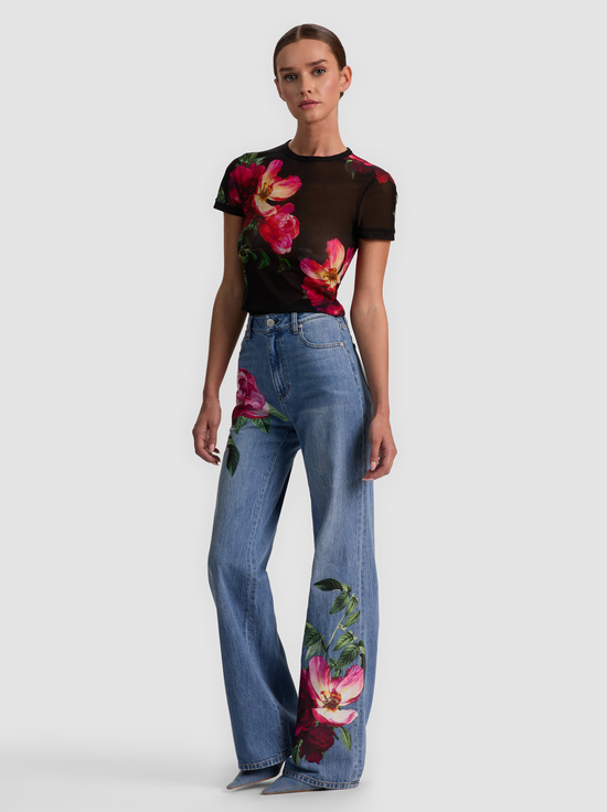 EMPRESS BLOOM BLACK-TESS TEE