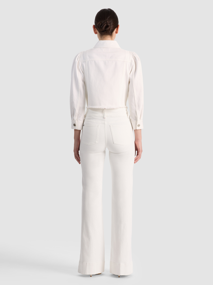 LANA DENIM JACKET - WHITE image 2 - ALICE + OLIVIA