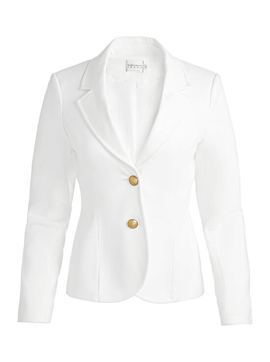 OFF WHITE-IANA DENIM SCULPTED BLAZER