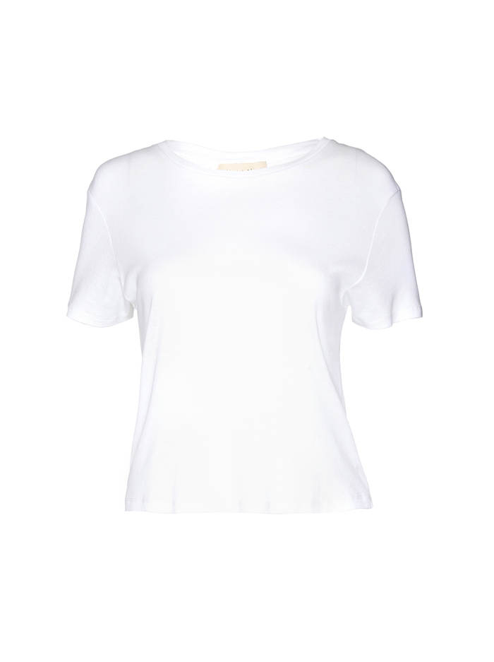 CINDY CROPPED TEE - WHITE image 5 - Alice And Olivia