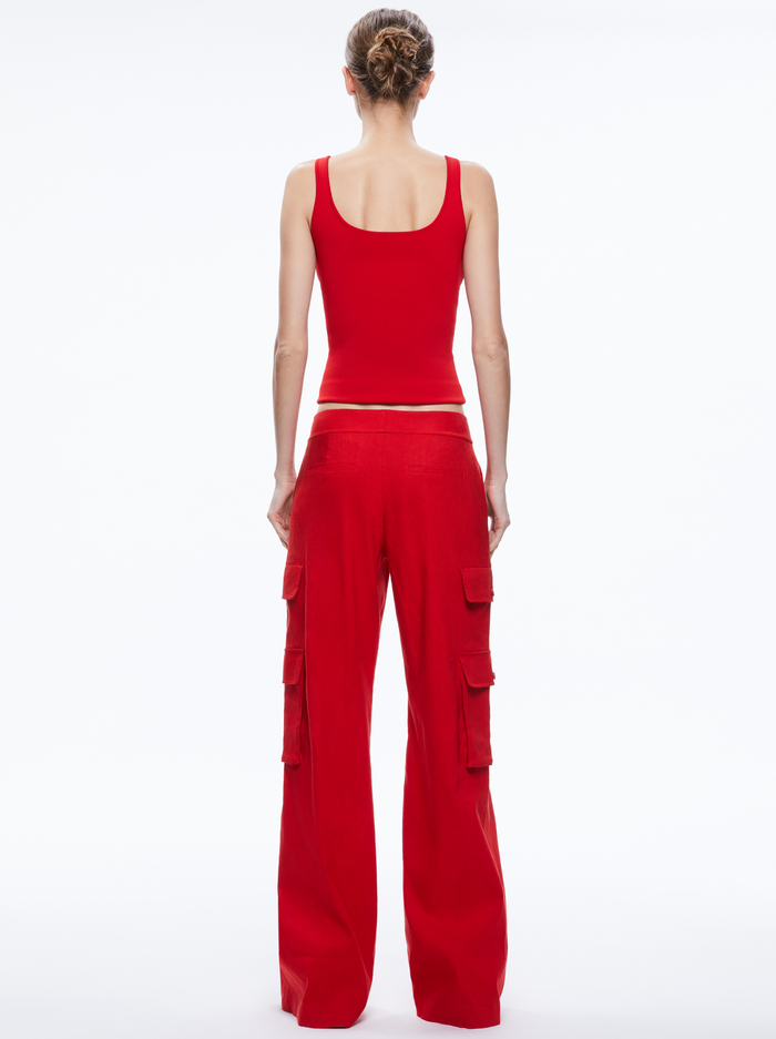 HAYES WIDE LEG CARGO PANT - CINNAMON image 1 - Alice And Olivia