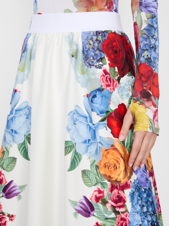 EARLA FLARE SKIRT - GARDEN BRUNCH OFF WHITE image 3 - Alice And Olivia
