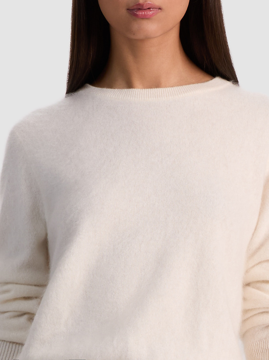 ECRU-CAROLEE CASHMERE PULLOVER