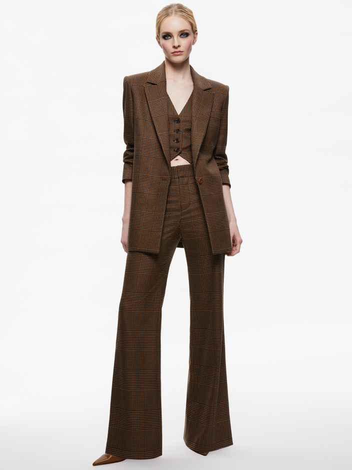 COLLEY NOTCH COLLAR BLAZER + DEANNA HIGH WAISTED BOOTCUT PANT -
