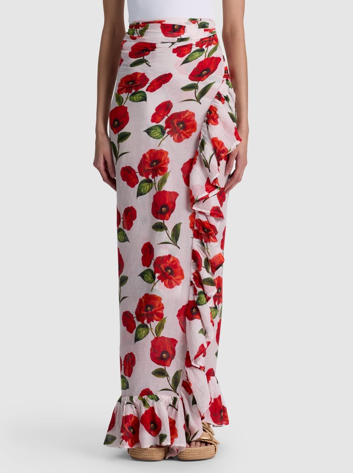 A+O X CONIGLIO PALM BEACH PAREO - SUMMER POPPY - ALICE + OLIVIA