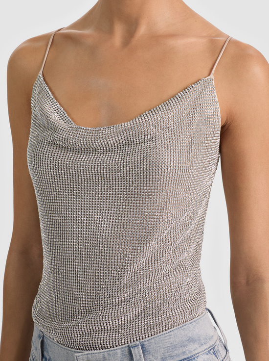 SILVER/CHAINMAIL-HARMON CHAINMAIL SLIP TANK