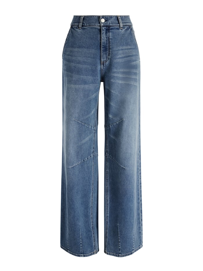 PARKER LOW RISE BALLOON LEG JEAN - AVERY BLUE image 5 - Alice And Olivia