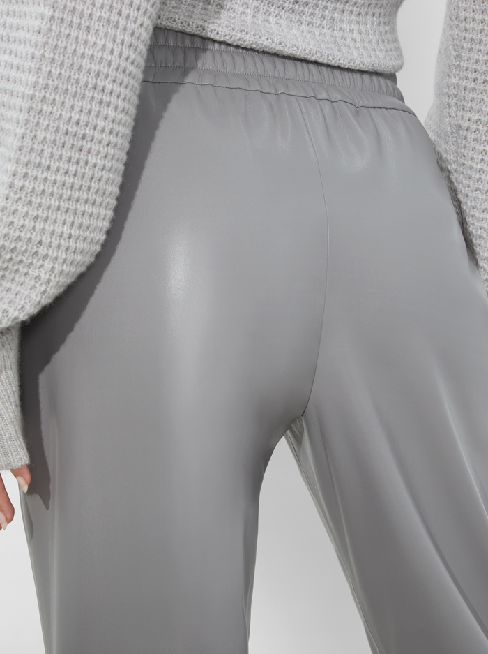PETE VEGAN PANT - STORM GREY image 3 - Alice And Olivia