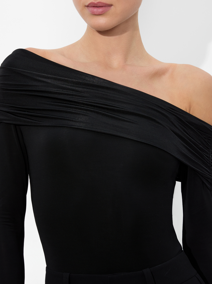 MOLLIE CONVERTIBLE BODYSUIT - BLACK image 3 - Alice And Olivia