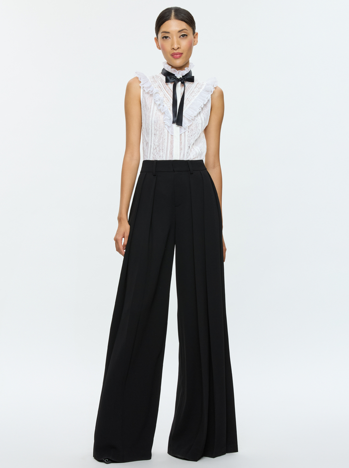 RHEBA LACE BLOUSE - OFF WHITE image 4 - Alice And Olivia