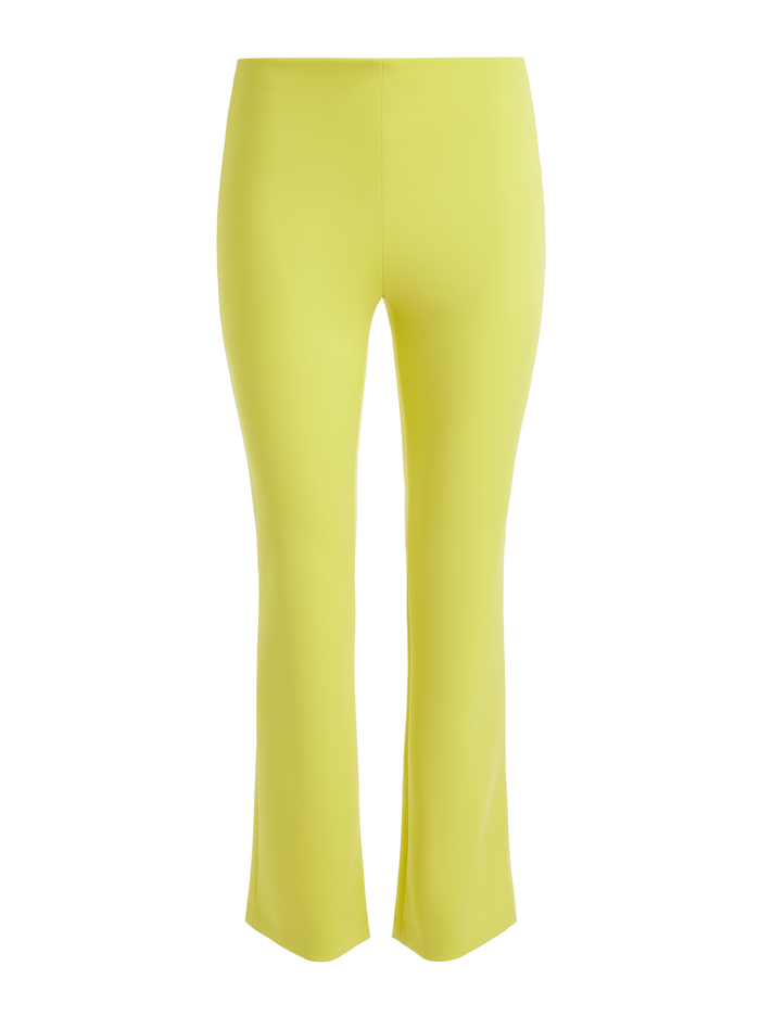 RMP MID RISE BACK-ZIP BOOTCUT ANKLE PANT - HAPPY YELLOW image 5 - Alice And Olivia
